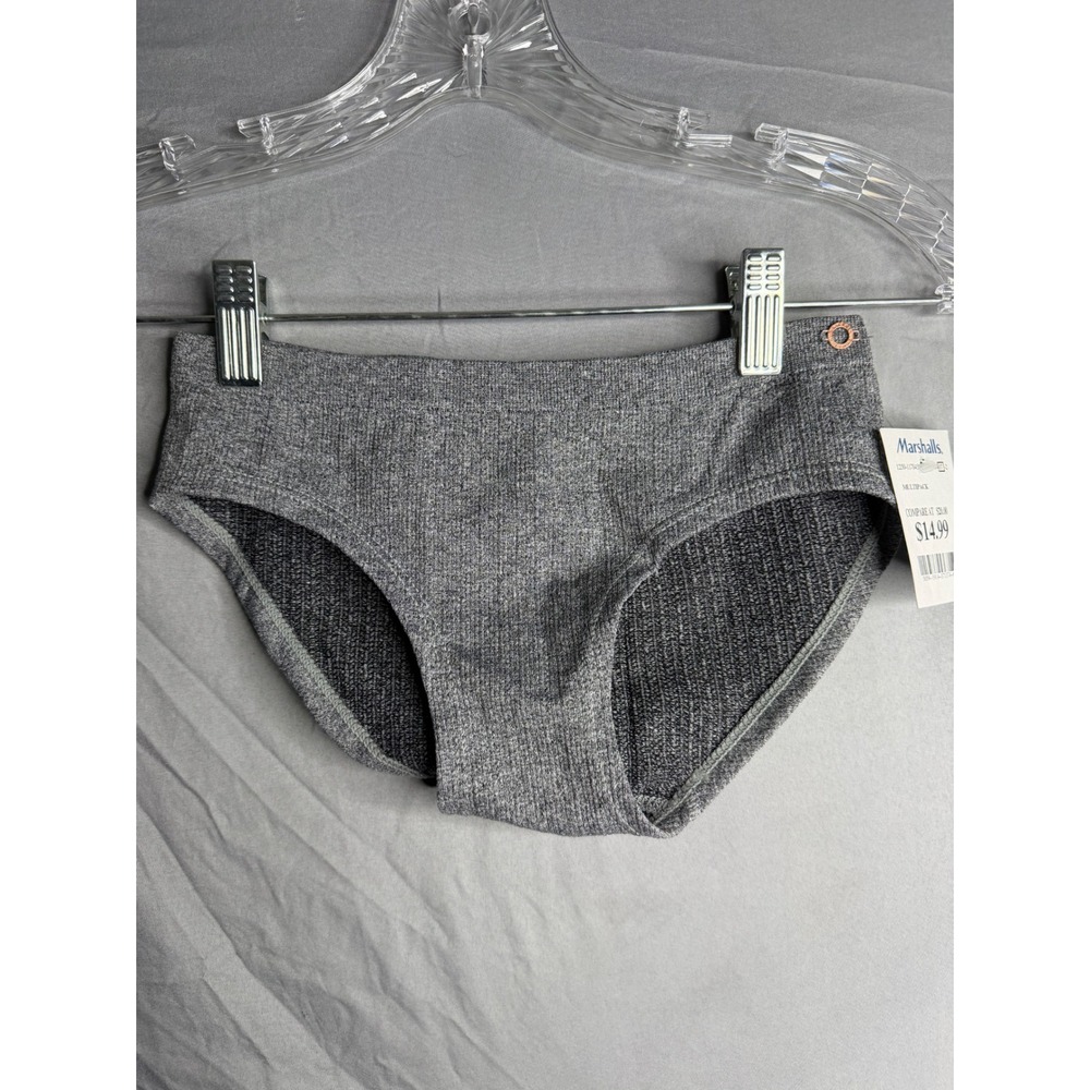 Danskin Intimates Women Seamless Hipster Briefs Heather Gray Small NWT